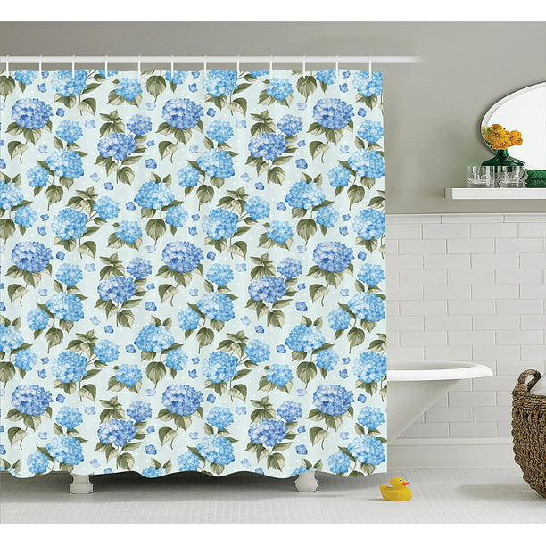 Set of 12 Shower Curtain Hooks Choose from Flowers Hydrangea Coconut or Fan